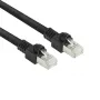 ACT čierny 7 metrov S/FTP CAT7 PUR flex patch kábel bez západky s RJ45 konektormi (CAT6A-konformný)