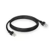 ACT čierny 15 metrov S/FTP CAT7 PUR flex patch kábel bez západky s RJ45 konektormi (CAT6A-konformný)
