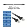 ACT čierny 15 metrov S/FTP CAT7 PUR flex patch kábel bez západky s RJ45 konektormi (CAT6A-konformný)
