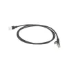 ACT čierny 10 metrov LSZH U/FTP CAT6A Datacenter Slimline patch kábel s RJ45 konektormi bez západky