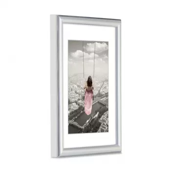 Rám na jednotlivé fotografie Hama Swing strieborný
