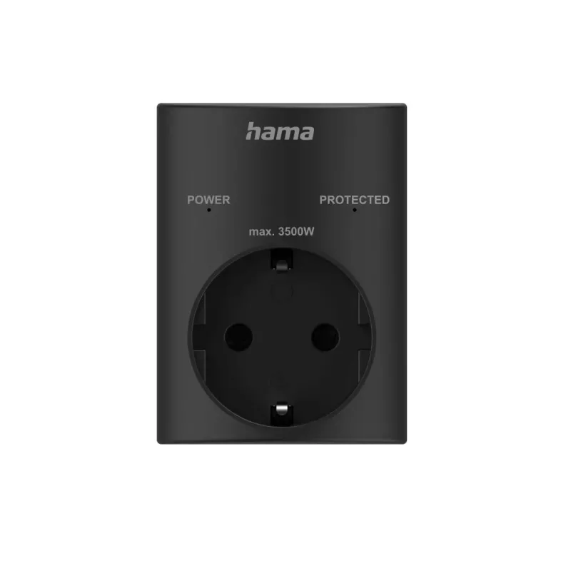 Inteligentná zásuvka Hama 223322 3680 W Home čierna