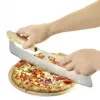 Westmark Pro krájač na pizzu, nerezová oceľ, drevená rukoväť, strieborná/hnedá