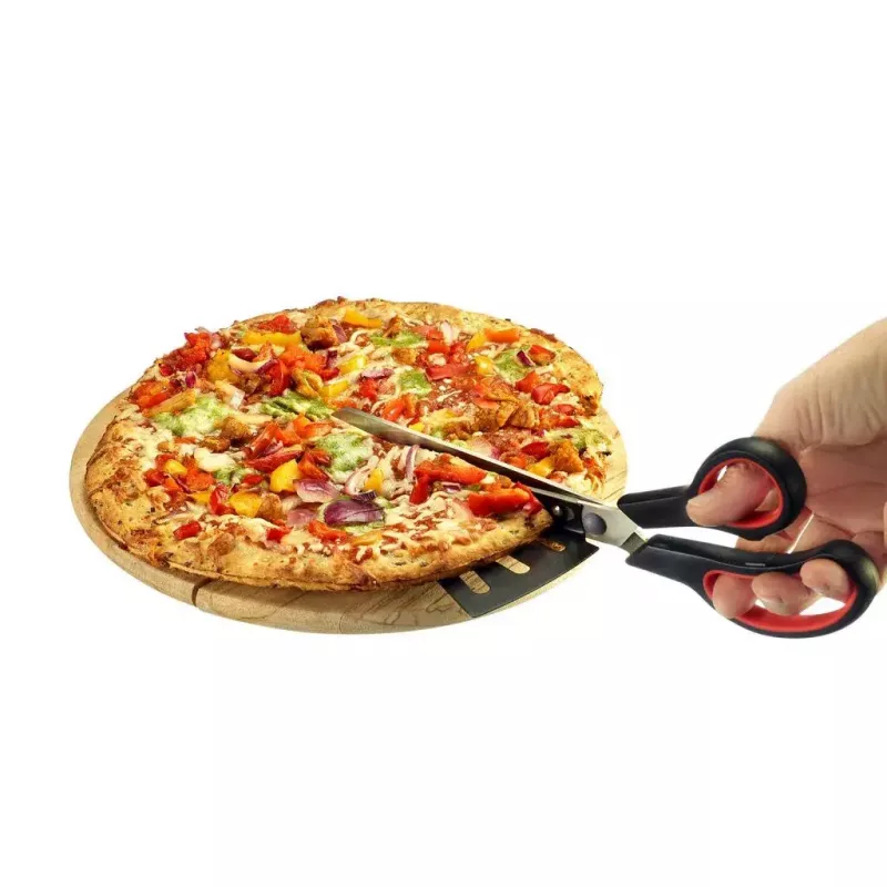 Krájač na pizzu Westmark Antonio nerez čierna červená 77 mm