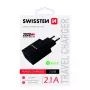Swissten 22033000 cestovná nabíjačka Smart IC, 2x USB, 2,1 A, čierna