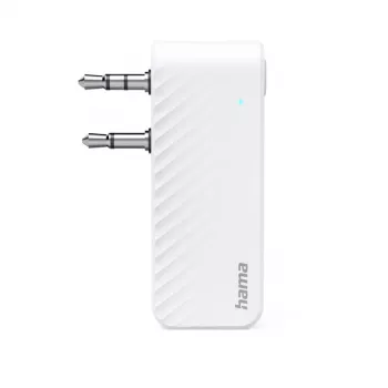 Hama 00014171 Bluetooth audio vysielač pre lietadlá a univerzálne použitie, 10 h, AUX, biela