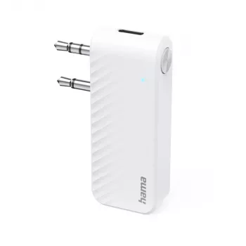 Hama 00014171 Bluetooth audio vysielač pre lietadlá a univerzálne použitie, 10 h, AUX, biela