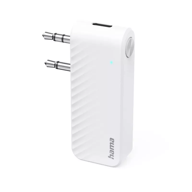 Hama 00014171 Bluetooth audio vysielač pre lietadlá a univerzálne použitie, 10 h, AUX, biely