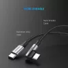 Ugreen 50123 USB kábel USB 2.0 1 m USB-C čierny, strieborný