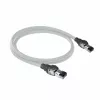 ACT sivý 1 meter S/FTP CAT6A IDC 4PPoE / PoE++ 100W LSZH patch kábel s ochranou západky s RJ45 konektormi