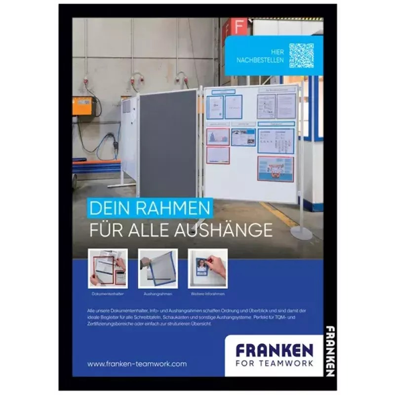Rám na tabule Franken AR15102 A3 čierny 470x10x650mm 2 ks