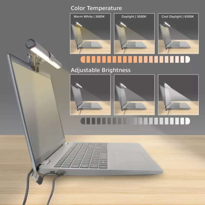 Prenosný LED svetelný pás na notebook ACT AC8050, stmievateľný, napájaný cez USB