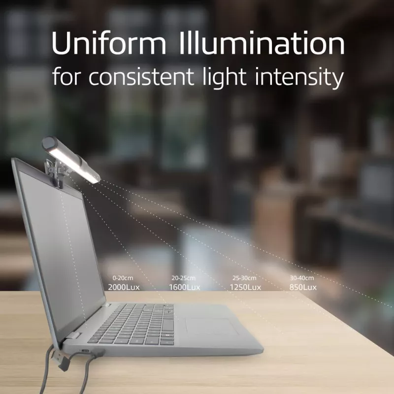 Prenosný LED svetelný pás na notebook ACT AC8050, stmievateľný, napájaný cez USB