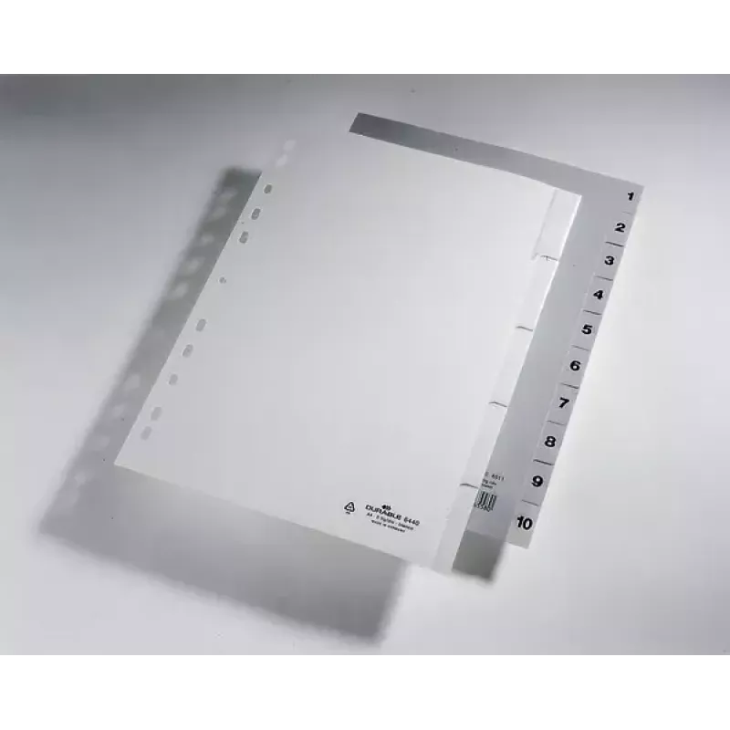 Číselný register so záložkami Durable 6511-10