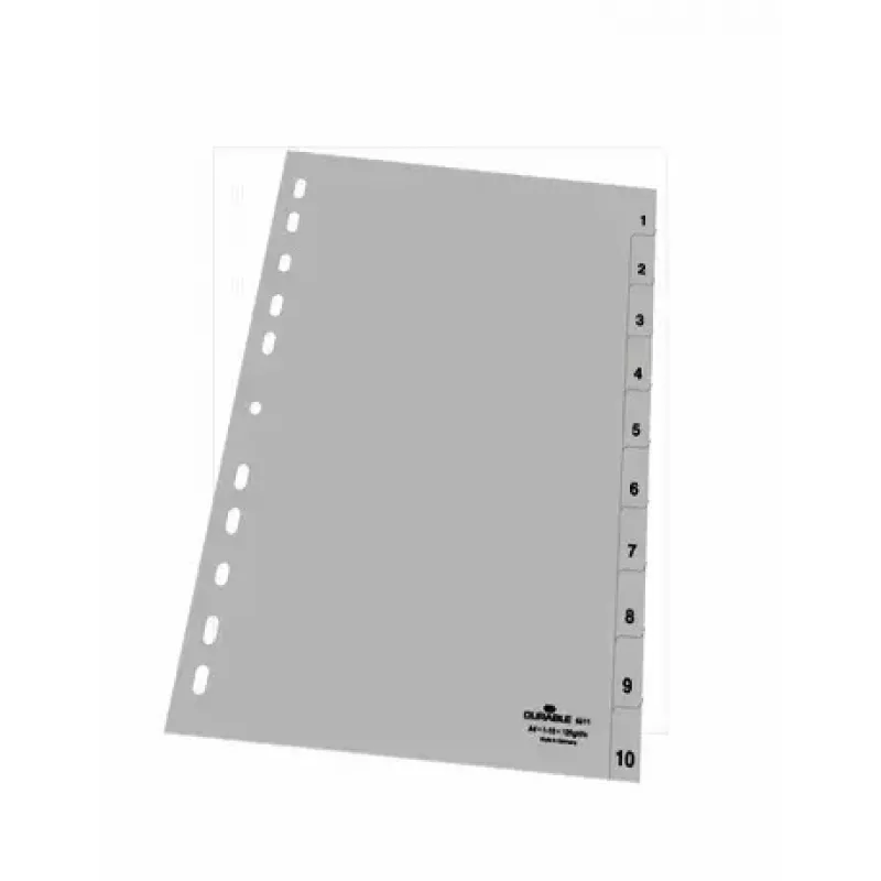 Číselný register so záložkami Durable 6511-10