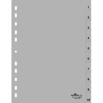 Číselný register so záložkami Durable 6511-10
