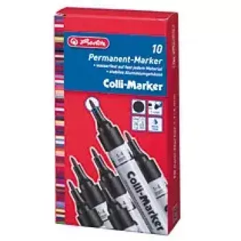 Permanentný marker Herlitz 08860603 čierny 10 ks