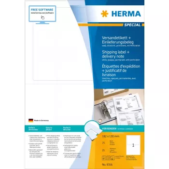 Prepravná etiketa + dodací list HERMA 8316