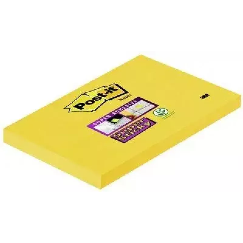 Samolepiaci lístok Post-It papier obdĺžnikový žltý 90 listov samolepiaci 3M