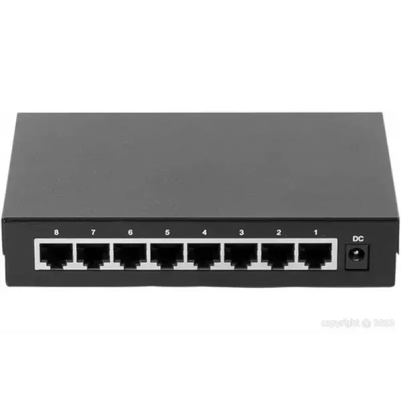 Nespravovaný switch Dexlan 891008 8 portov Gigabit Ethernet čierny