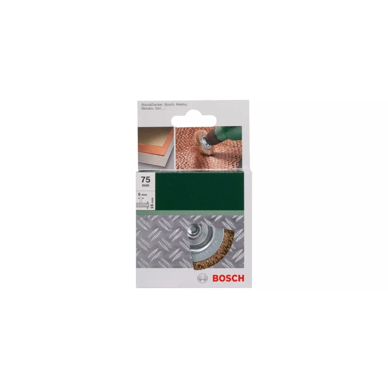 Drôtená kefa Bosch 2609256519 7,5 cm priemer stopky 6 mm
