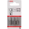 Bosch 2607001601 bit skrutkovača Torx T8, extra tvrdý, C 6,3, 3 ks