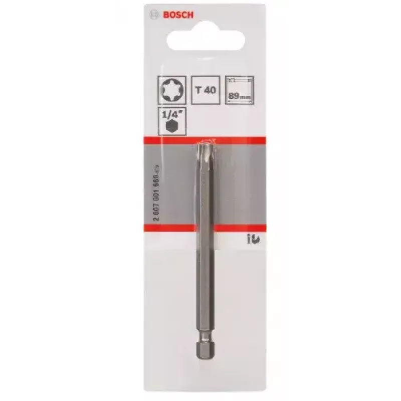 Bosch 2607001660 Torx skrutkovačový hrot T40, extra tvrdý, E 6.3, 1 ks