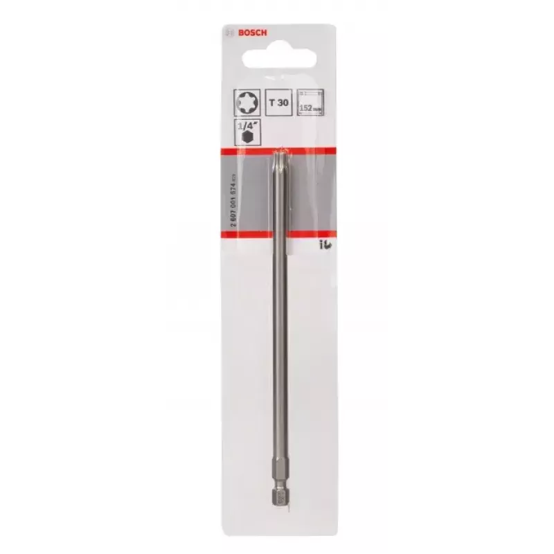 Bosch 2607001674 Torx skrutkovačový hrot T30, extra tvrdý, E 6.3, 1 ks