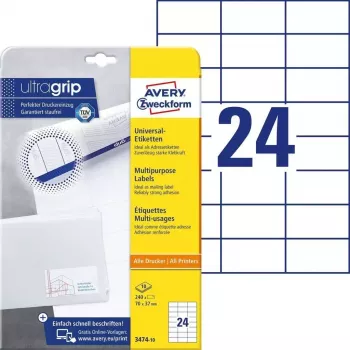 Samolepiaca etiketa obdĺžniková AVERY 3474-10