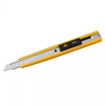 Nôž na rezanie C.K Tools T0951 sivý žltý lámací nôž