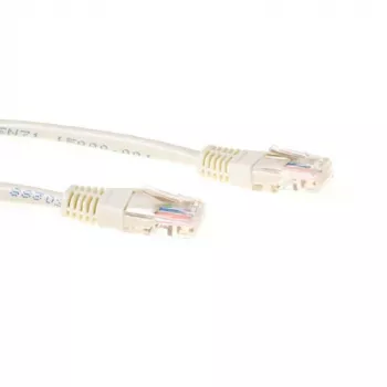 ACT slonovinový 15 metrov U/UTP CAT5E patch kábel s RJ45 konektormi