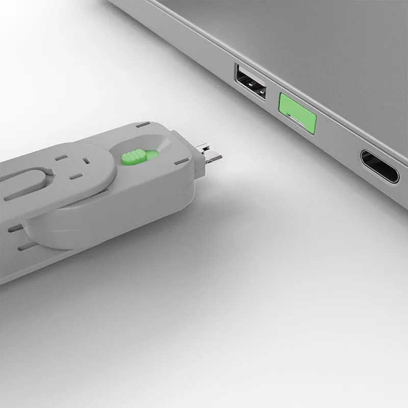 Lindy USB Type-A kľúč na blokovanie portov, zelený