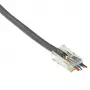 ACT RJ45 (8P/8C) CAT6 Easyconnect nechránený modulárny konektor pre okrúhly kábel s pevnými alebo flexibilnými vodičmi