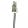 ACT RJ45 (8P/8C) CAT6 easyconnect chránený modulárny konektor pre okrúhly kábel s pevnými alebo flexibilnými vodičmi
