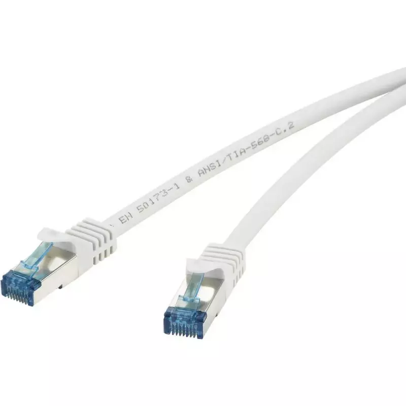 Sieťový kábel Renkforce RF-3829278 3m Cat6a S/FTP sivý