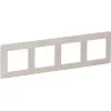 Rám Legrand Valena Life 4-násobný Uw754004 — montážny rám pre 4 moduly, model 754004