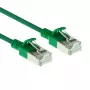 ACT zelený 3 metre LSZH U/FTP CAT6A DataCenter Slimline patch kábel s RJ45 konektormi