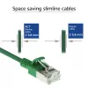 ACT zelený 3 metre LSZH U/FTP CAT6A DataCenter Slimline patch kábel s RJ45 konektormi