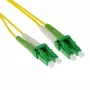 ACT 1,5 m LSZH Singlemode 9/125 OS2 duplexný optický patch kábel s LC/APC8 konektormi