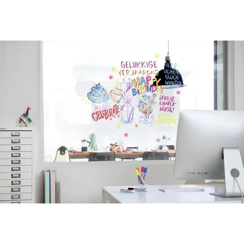 Sklenený marker Edding 95 okrúhly hrot čierny