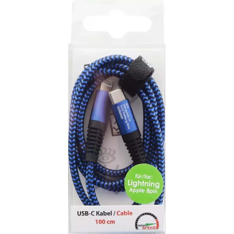 Lightning kábel 2GO 797196 1 m modrý USB-C
