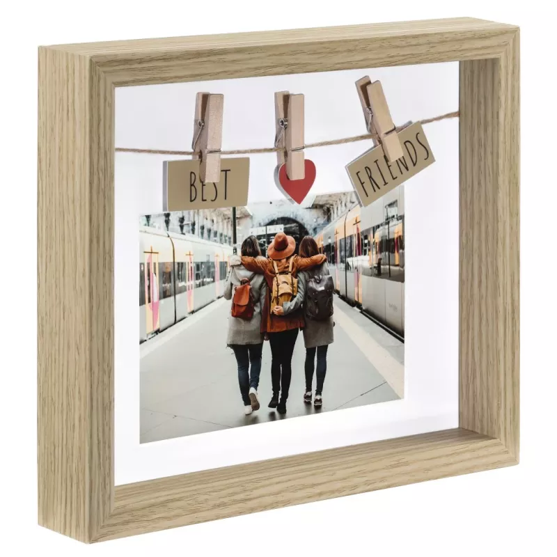 Samostatný fotorámik Hama Best Friends dub MDF 1 ks