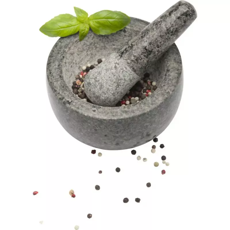 Mažiar a palička Westmark žula sivý — žula, Ø 13 cm, 131×131 mm