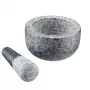 Mažiar a palička Westmark žula sivý — žula, Ø 13 cm, 131×131 mm