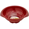 Kuchynské sito Westmark 2424227R, plast, okrúhle, priemer 25 cm, červené