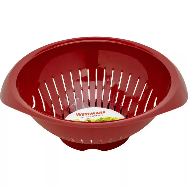 Kuchynské sito Westmark 2424227R, plast, okrúhle, priemer 25 cm, červené