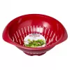 Kuchynské sito Westmark 2424227R, plast, okrúhle, priemer 25 cm, červené