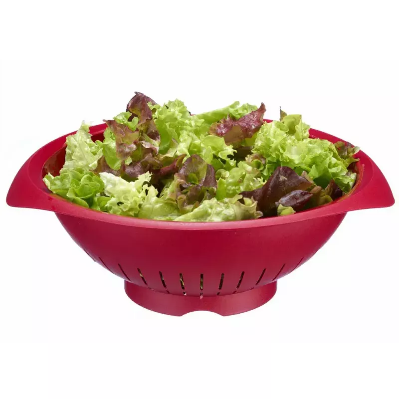 Kuchynské sito Westmark 2424227R, plast, okrúhle, priemer 25 cm, červené