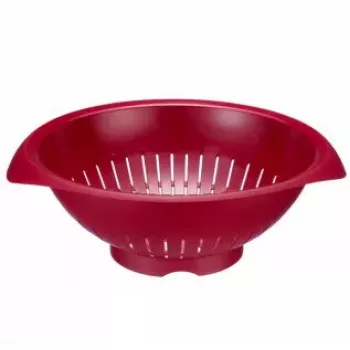 Kuchynské sito Westmark 2424227R, plast, okrúhle, priemer 25 cm, červené