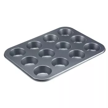 Westmark 32902270 forma na muffiny pre 12 muffinov, obdĺžniková, oceľ, čierna